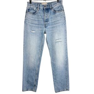 Everlane Jeans Size 24 The Relaxed Straight Fit Organic Cotton Denim Light Wash